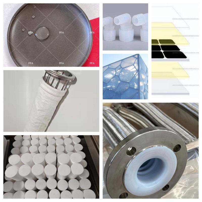 Materia prima de plástico fluorado a medida Pelletos pequeños en forma de color negro Industrial