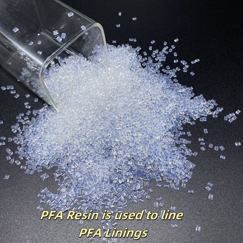 Resina PFA utilizada para alinear revestimientos PFA que proporcionan protección resistente a la corrosión para contenedores y tuberías
