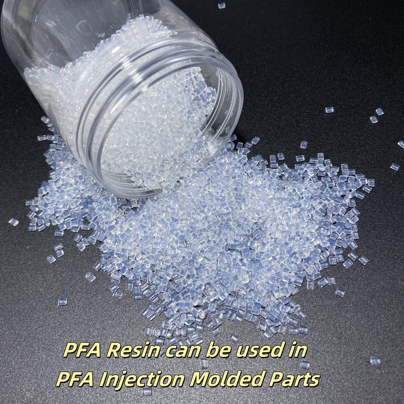PFA resina en PFA piezas moldeadas por inyección para componentes de precisión que requieren una alta resistencia química