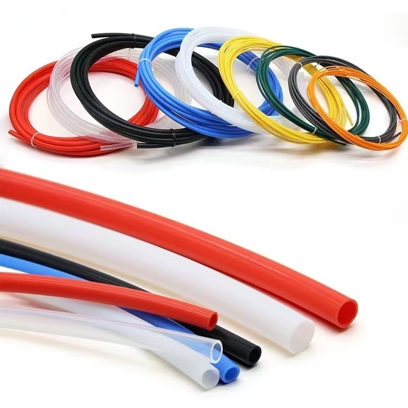 Tubo de PTFE flexible de 2 mm DI x 4 mm DE, resistente al calor, superficie antiadherente, ideal para catéteres, laboratorios, alta pureza, resistente a productos químicos
